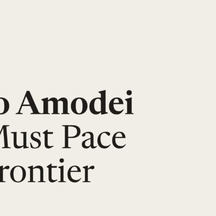 Anthropic AI slowdown proposal from Dario Amodei's We Must Pace the Frontier essay